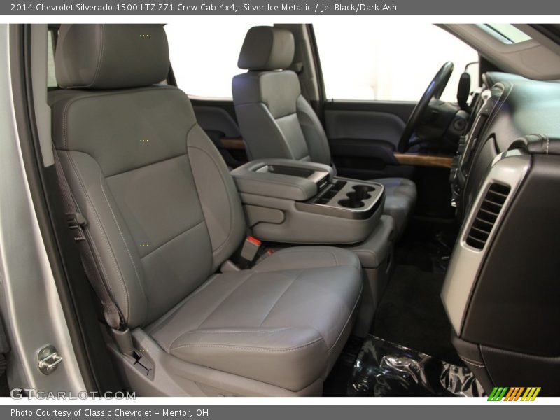 Silver Ice Metallic / Jet Black/Dark Ash 2014 Chevrolet Silverado 1500 LTZ Z71 Crew Cab 4x4