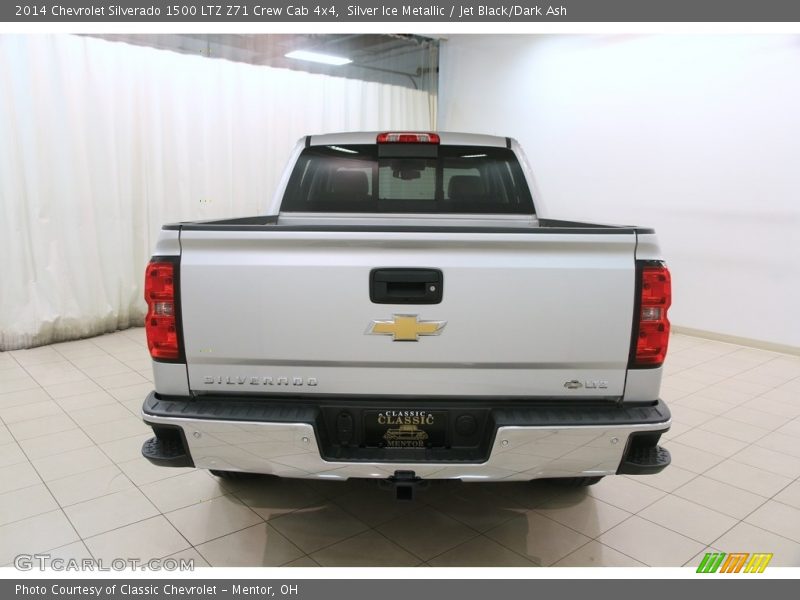 Silver Ice Metallic / Jet Black/Dark Ash 2014 Chevrolet Silverado 1500 LTZ Z71 Crew Cab 4x4