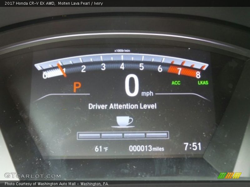 Molten Lava Pearl / Ivory 2017 Honda CR-V EX AWD