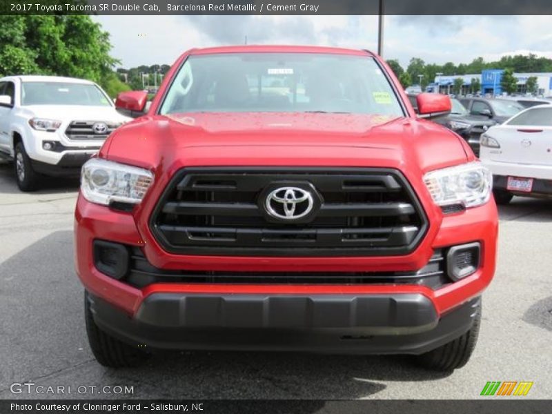 Barcelona Red Metallic / Cement Gray 2017 Toyota Tacoma SR Double Cab