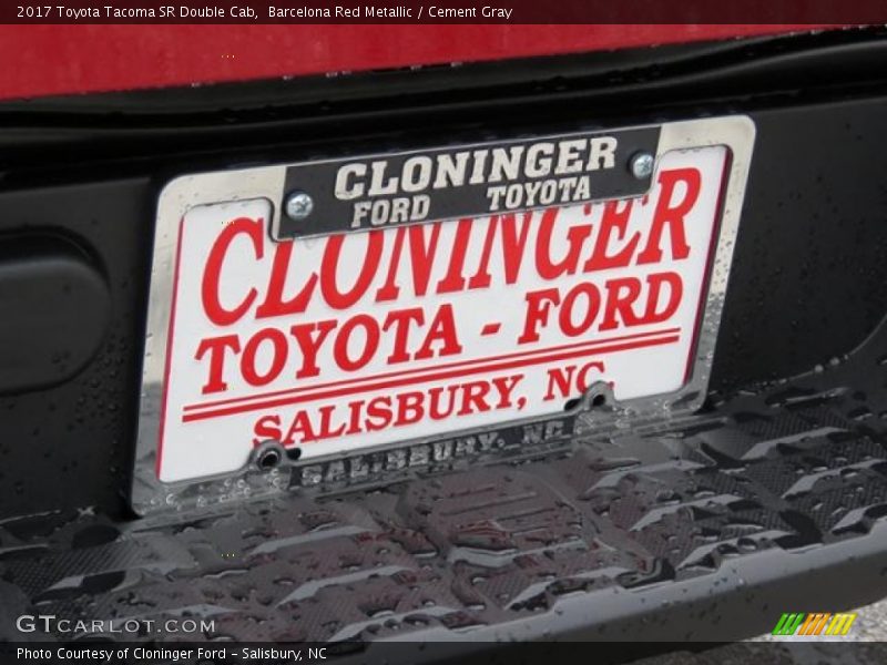 Barcelona Red Metallic / Cement Gray 2017 Toyota Tacoma SR Double Cab