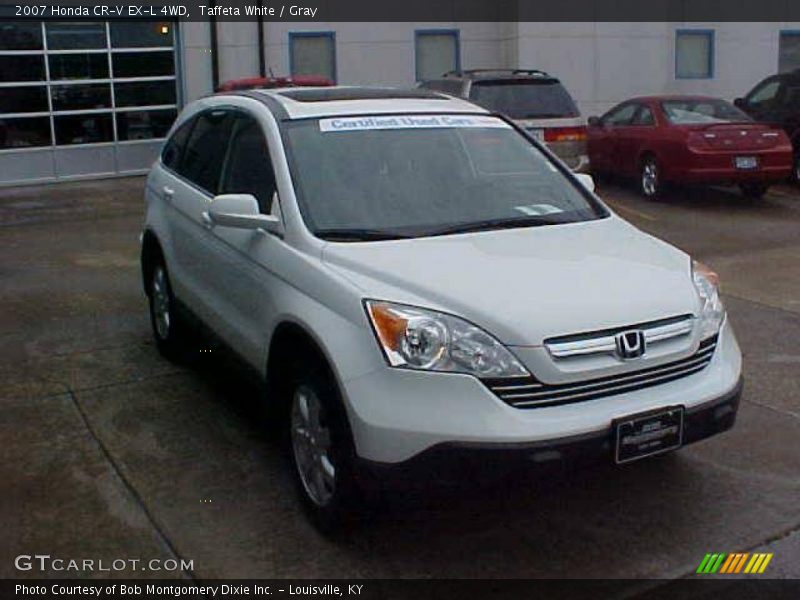 Taffeta White / Gray 2007 Honda CR-V EX-L 4WD