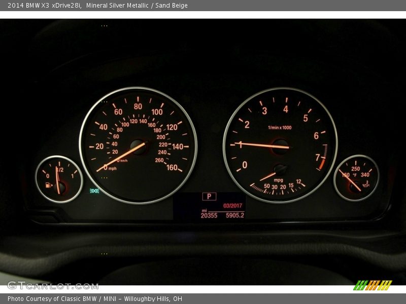  2014 X3 xDrive28i xDrive28i Gauges