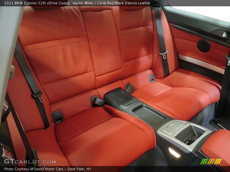 Alpine White / Coral Red/Black Dakota Leather 2011 BMW 3 Series 328i xDrive Coupe