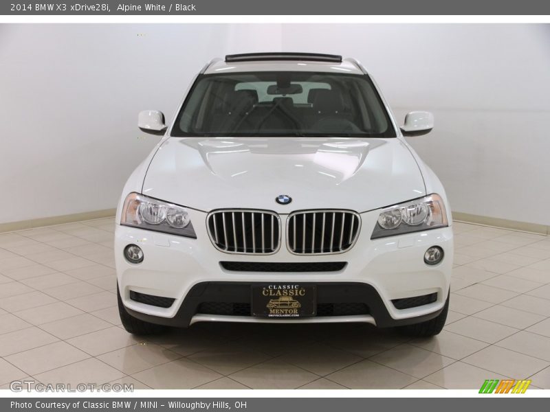 Alpine White / Black 2014 BMW X3 xDrive28i