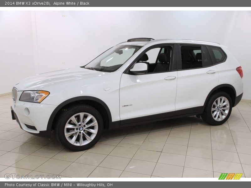 Alpine White / Black 2014 BMW X3 xDrive28i