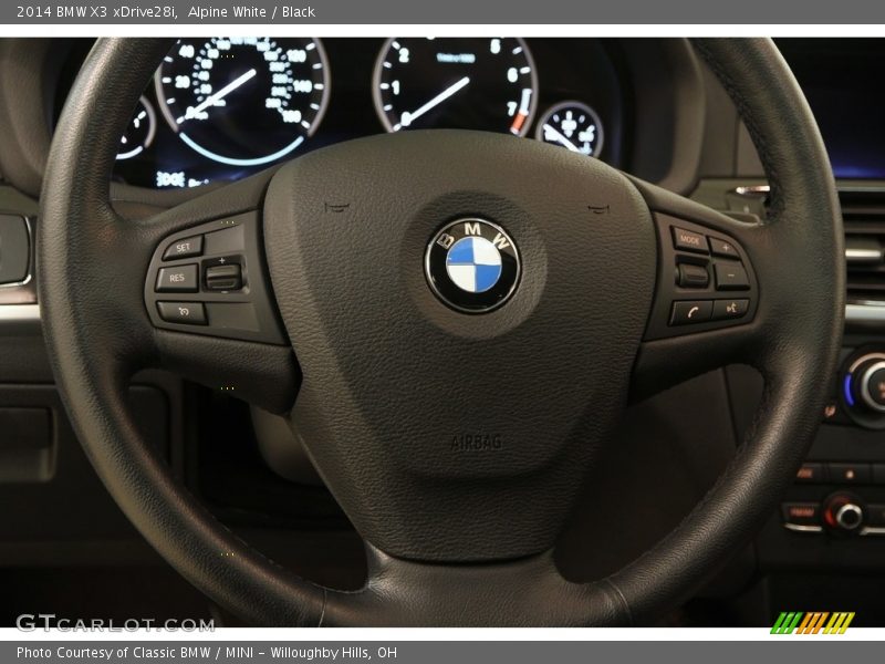 Alpine White / Black 2014 BMW X3 xDrive28i