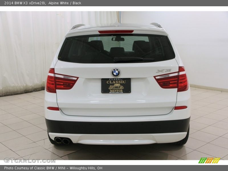 Alpine White / Black 2014 BMW X3 xDrive28i