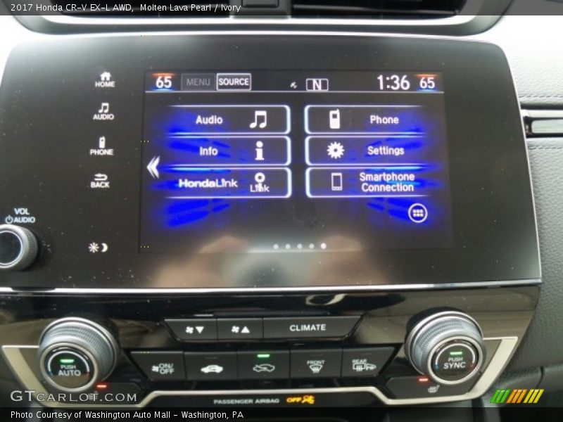 Molten Lava Pearl / Ivory 2017 Honda CR-V EX-L AWD