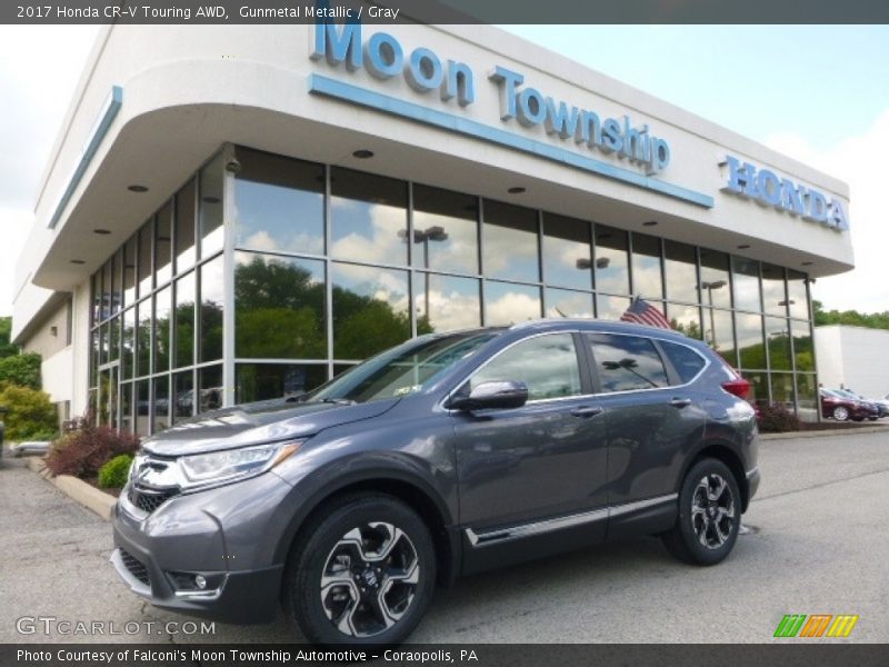 Gunmetal Metallic / Gray 2017 Honda CR-V Touring AWD