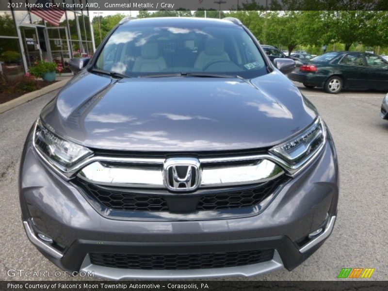 Gunmetal Metallic / Gray 2017 Honda CR-V Touring AWD