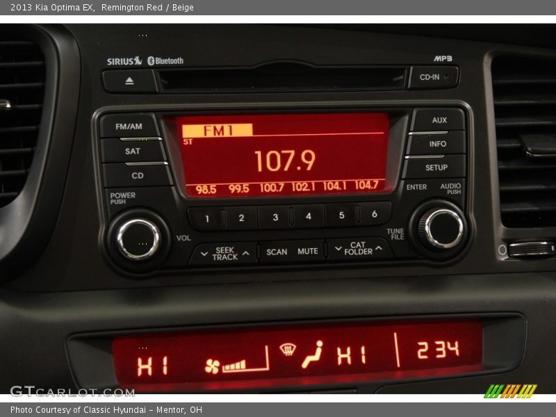 Remington Red / Beige 2013 Kia Optima EX