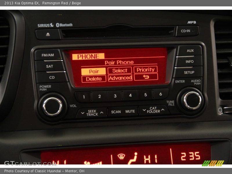 Remington Red / Beige 2013 Kia Optima EX
