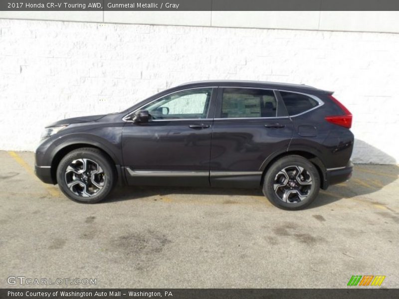 Gunmetal Metallic / Gray 2017 Honda CR-V Touring AWD