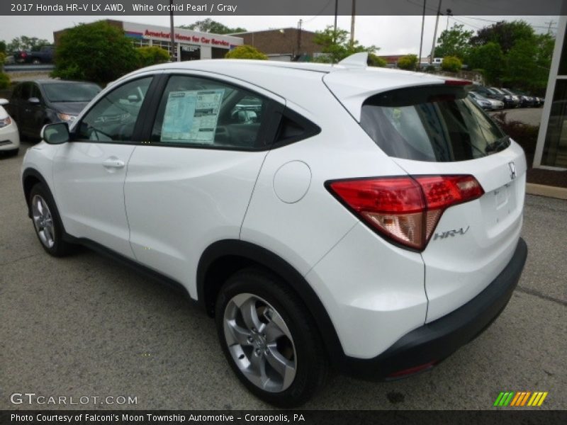 White Orchid Pearl / Gray 2017 Honda HR-V LX AWD