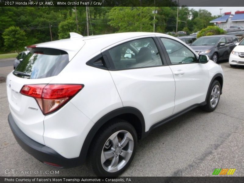 White Orchid Pearl / Gray 2017 Honda HR-V LX AWD