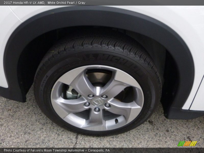 White Orchid Pearl / Gray 2017 Honda HR-V LX AWD