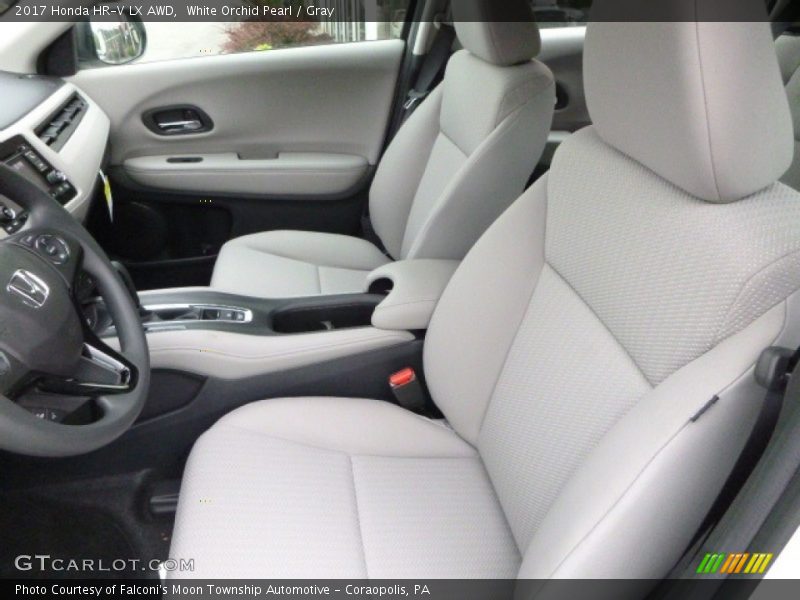 White Orchid Pearl / Gray 2017 Honda HR-V LX AWD