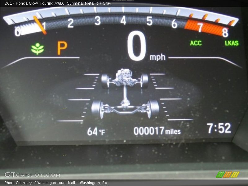 Gunmetal Metallic / Gray 2017 Honda CR-V Touring AWD