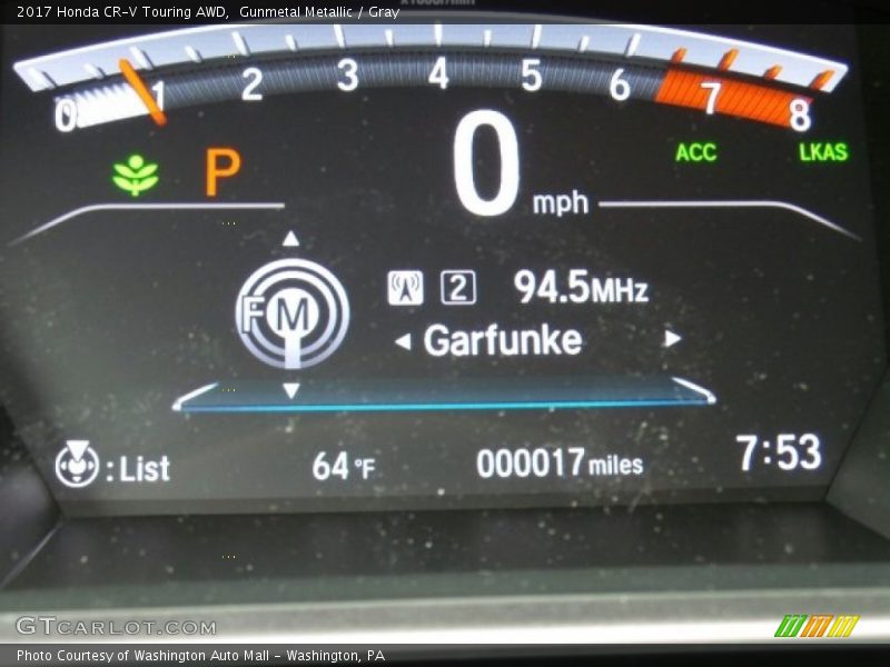Gunmetal Metallic / Gray 2017 Honda CR-V Touring AWD