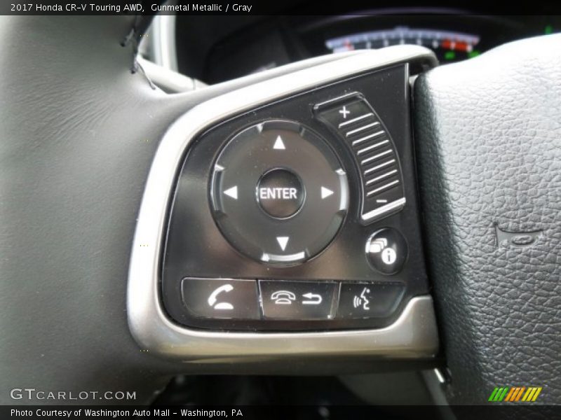 Gunmetal Metallic / Gray 2017 Honda CR-V Touring AWD