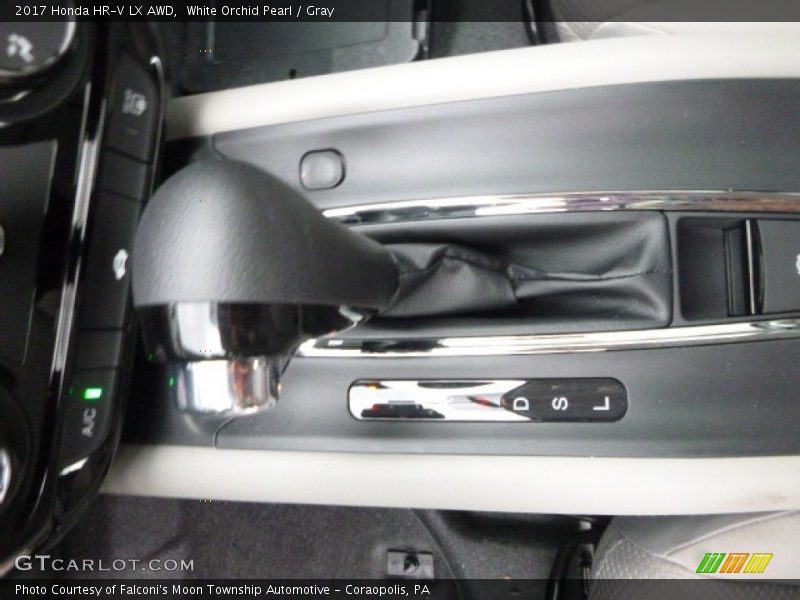 White Orchid Pearl / Gray 2017 Honda HR-V LX AWD