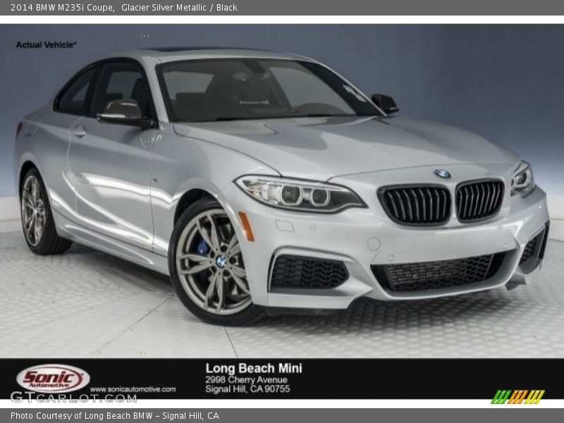 Glacier Silver Metallic / Black 2014 BMW M235i Coupe