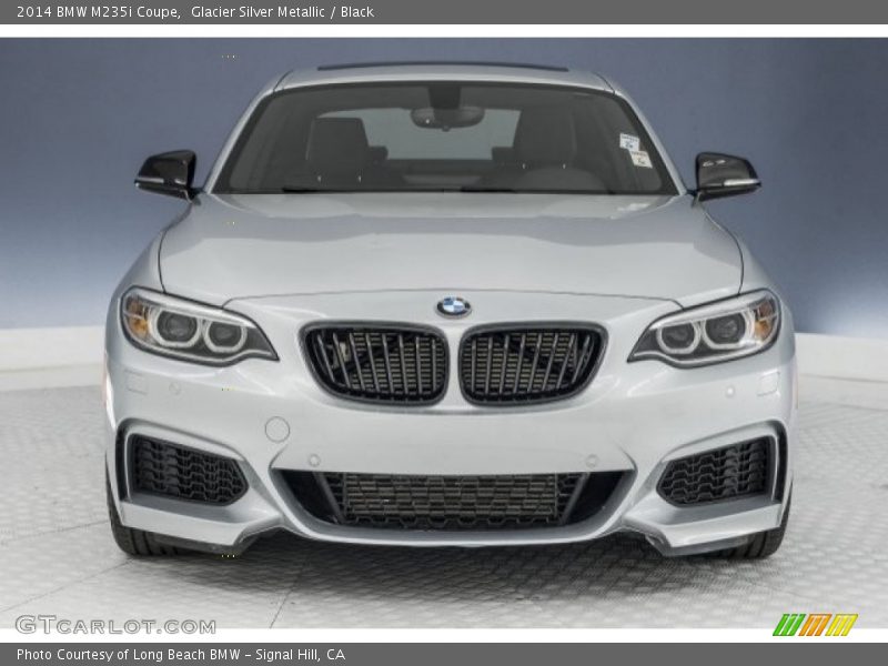 Glacier Silver Metallic / Black 2014 BMW M235i Coupe