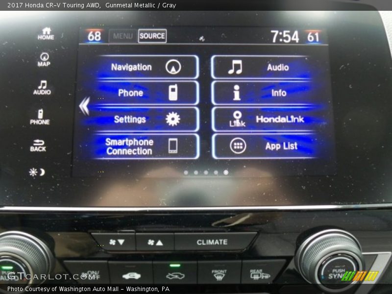Gunmetal Metallic / Gray 2017 Honda CR-V Touring AWD