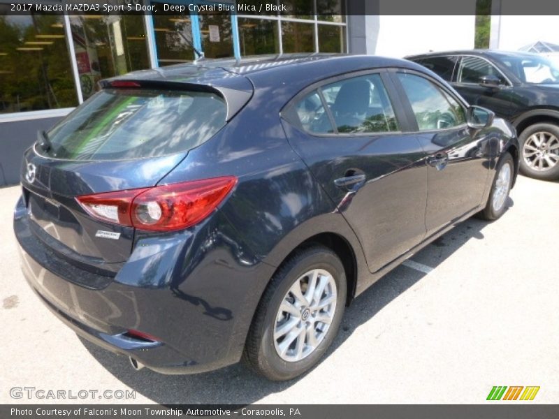 Deep Crystal Blue Mica / Black 2017 Mazda MAZDA3 Sport 5 Door