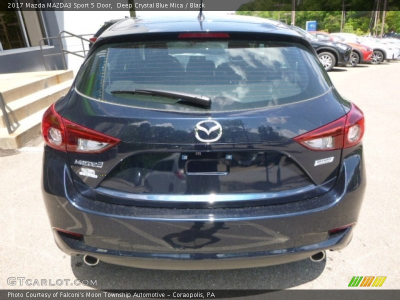 Deep Crystal Blue Mica / Black 2017 Mazda MAZDA3 Sport 5 Door