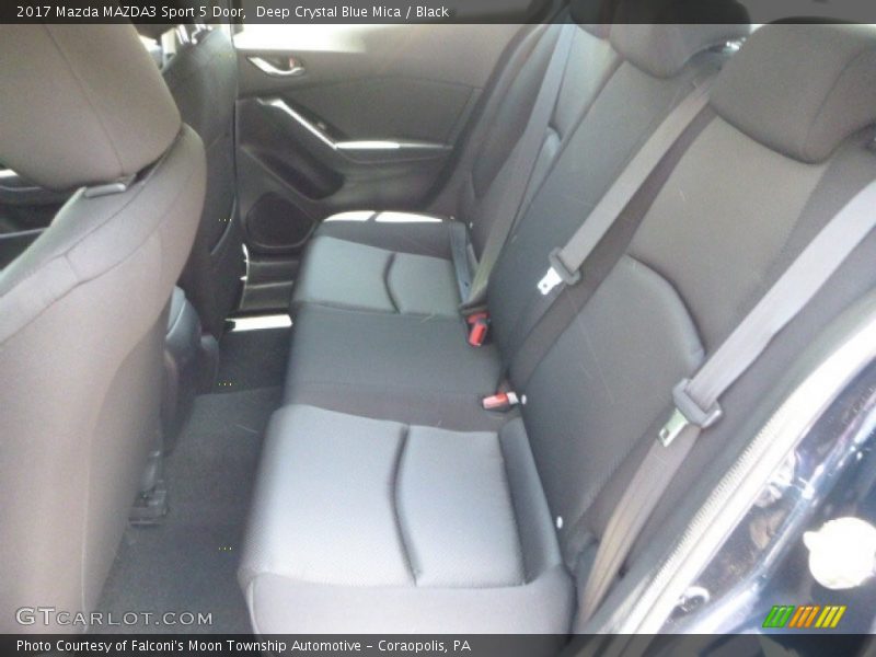 Deep Crystal Blue Mica / Black 2017 Mazda MAZDA3 Sport 5 Door
