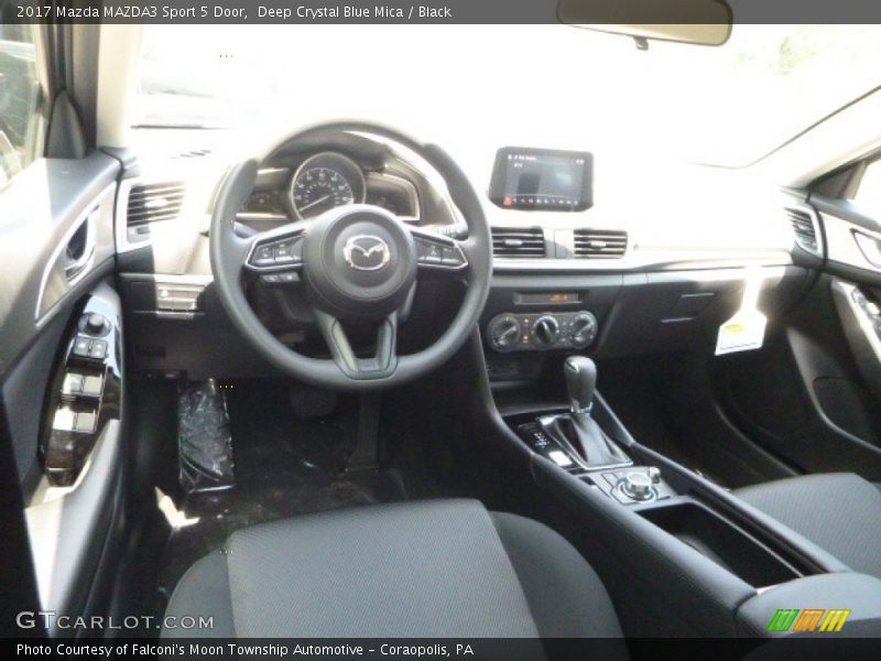 Deep Crystal Blue Mica / Black 2017 Mazda MAZDA3 Sport 5 Door