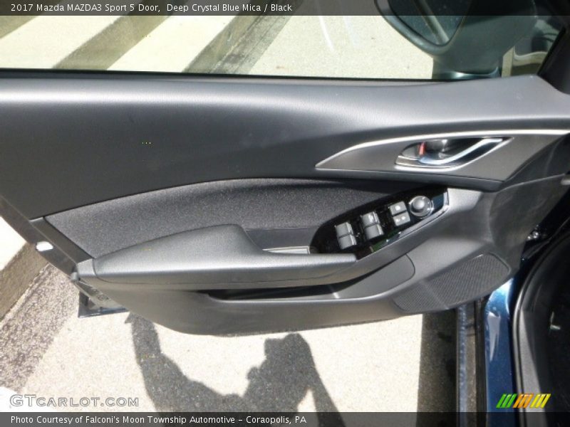 Deep Crystal Blue Mica / Black 2017 Mazda MAZDA3 Sport 5 Door