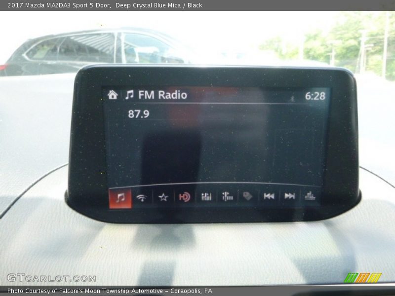 Deep Crystal Blue Mica / Black 2017 Mazda MAZDA3 Sport 5 Door