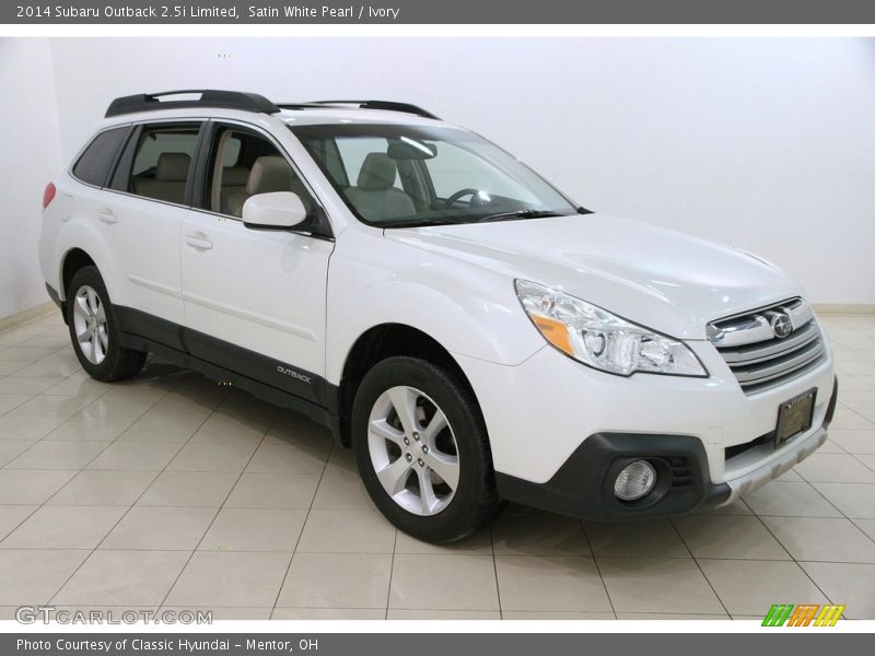 Satin White Pearl / Ivory 2014 Subaru Outback 2.5i Limited