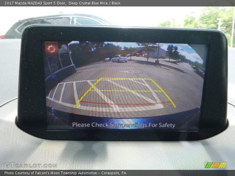 Deep Crystal Blue Mica / Black 2017 Mazda MAZDA3 Sport 5 Door