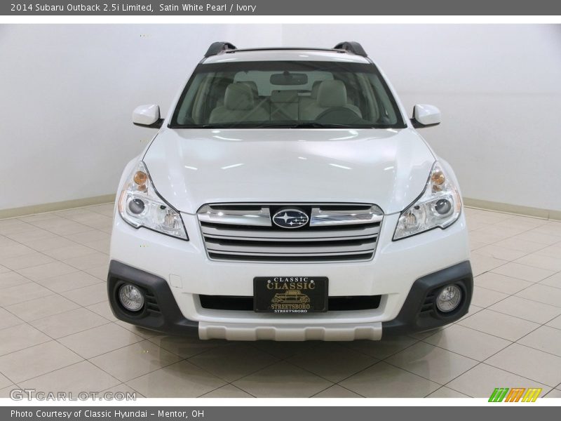 Satin White Pearl / Ivory 2014 Subaru Outback 2.5i Limited