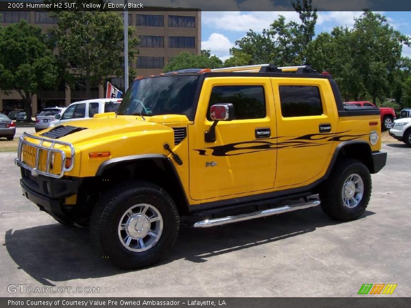 Yellow / Ebony Black 2005 Hummer H2 SUT