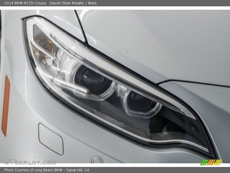 Glacier Silver Metallic / Black 2014 BMW M235i Coupe