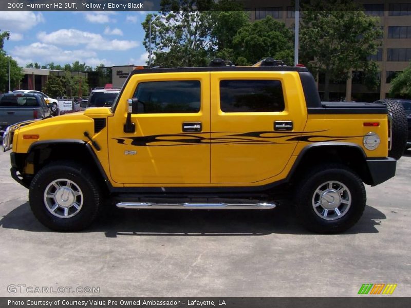 Yellow / Ebony Black 2005 Hummer H2 SUT