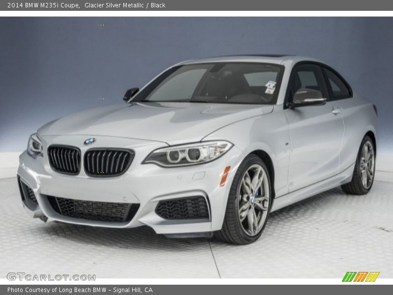 Glacier Silver Metallic / Black 2014 BMW M235i Coupe