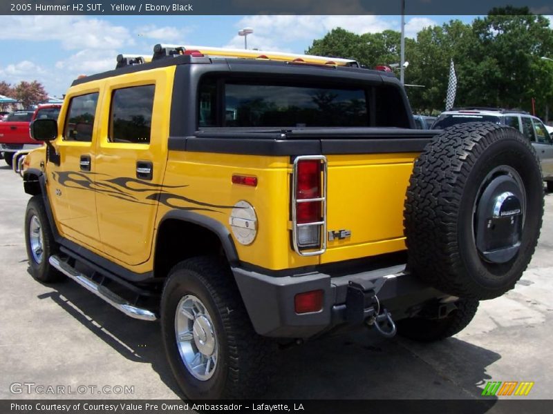 Yellow / Ebony Black 2005 Hummer H2 SUT