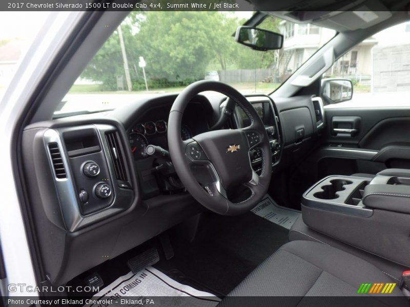 Summit White / Jet Black 2017 Chevrolet Silverado 1500 LT Double Cab 4x4