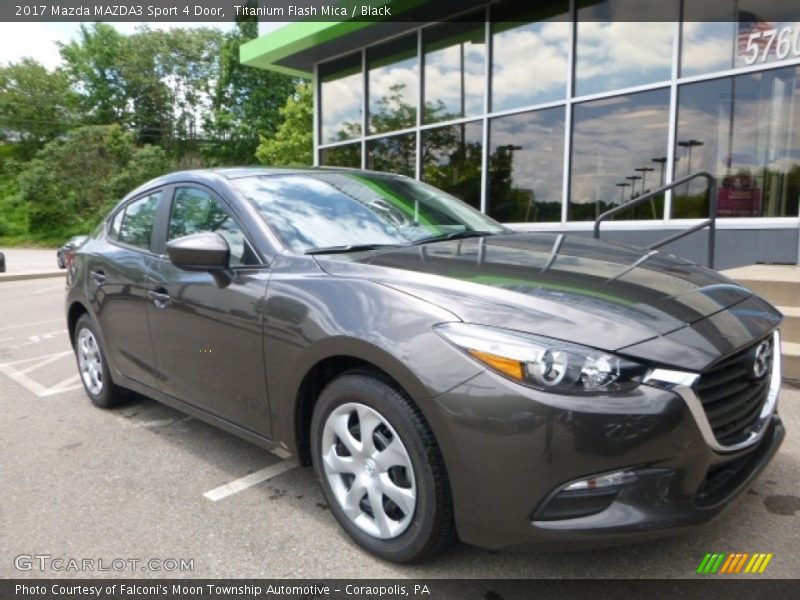 Titanium Flash Mica / Black 2017 Mazda MAZDA3 Sport 4 Door