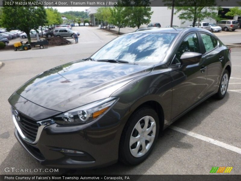 Titanium Flash Mica / Black 2017 Mazda MAZDA3 Sport 4 Door