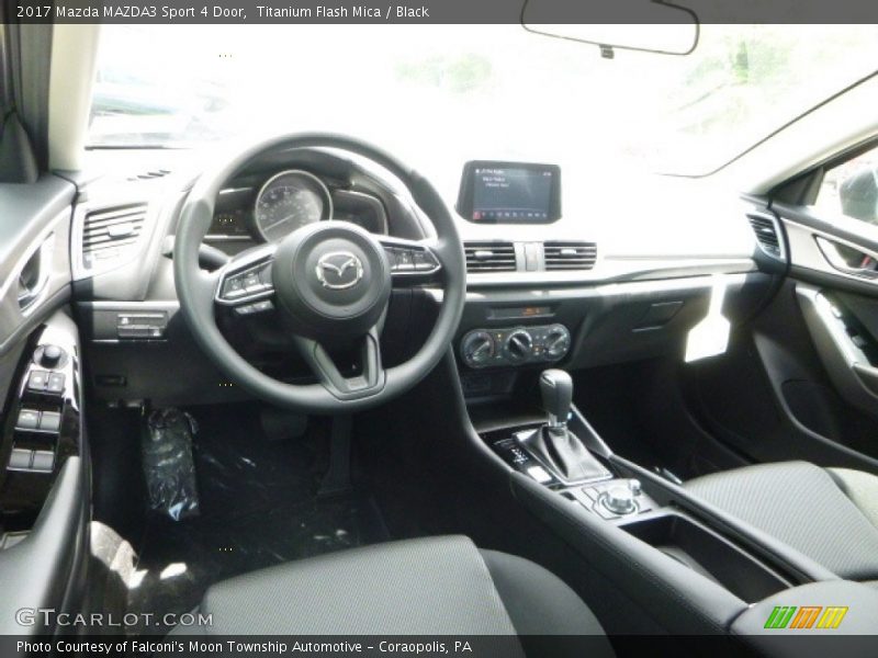 Titanium Flash Mica / Black 2017 Mazda MAZDA3 Sport 4 Door