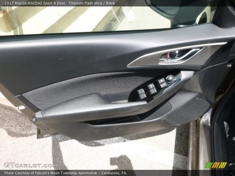 Titanium Flash Mica / Black 2017 Mazda MAZDA3 Sport 4 Door