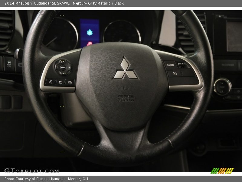 Mercury Gray Metallic / Black 2014 Mitsubishi Outlander SE S-AWC