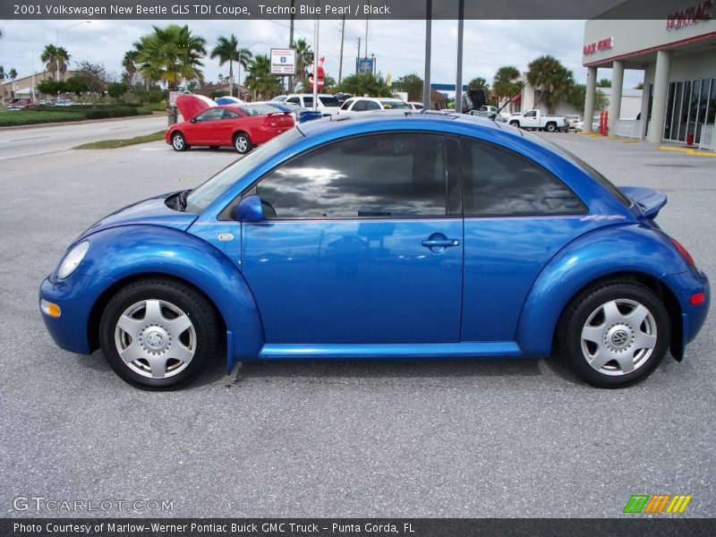 Techno Blue Pearl / Black 2001 Volkswagen New Beetle GLS TDI Coupe